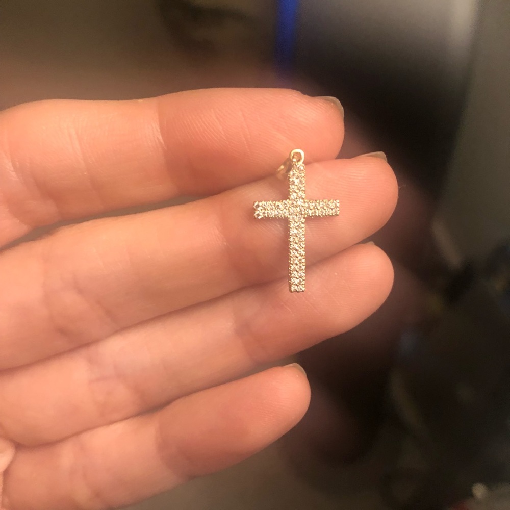 14K VS Diamond Cross